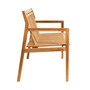 FDB Mobler M11 Sammen with back Teak Natur
