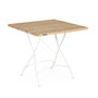 Weishäupl Eckiger Tisch 'Classic' 80 x 80 cm	, Weiss 01