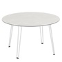 Weishäupl Runder Tisch 'Slope' Weiss 01, Weiss 6