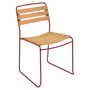 Fermob Surprising Teak Chair Mohnrot 67