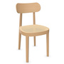 Thonet Stuhl 118  Buche aufgehellt gebeizt - TP 107, Kunststoff braun