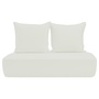 Sika-Design Seat and Back Cushion Charlottenborg Exterior 2-Seater Weiss B450 - Tempotest