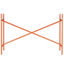 Richard Lampert  Tischgestell 'Egon Eiermann 1' Leuchtorange, 66 cm, Kreuzstrebe exzentrisch
