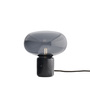 New Works Karl-Johan Table Lamp Nero Marquina Marmor / Rauchglas, Ø: 23 cm / H: 23.5 cm