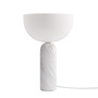 New Works Kizu Table Lamp Marmor weiss, Ø: 30 cm / H: 45 cm