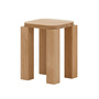 New Works Atlas Stool Eiche geräuchert, H: 44 cm