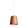 New Works Material Pendant Terracotta / Kabel weiss, Ø: 13 cm / H: 14 cm