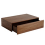 New Works Mass Coffee Table High Mit Schublade, Walnussfurnier