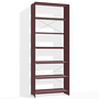 Lehni Aluminium-Regal Höhe: 220 cm Schwarzrot, B: 88 cm, T: 33 cm 