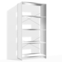Lehni Aluminium-Regal Höhe: 180 cm Aluminium blank, B: 88 cm, T: 41 cm