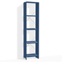 Lehni Aluminium-Regal Höhe: 180 cm Lehniblau, B: 44 cm, T: 25 cm