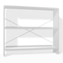Lehni Aluminium-Regal Höhe: 75 cm Aluminium farblos eloxiert, B: 88 cm, T: 25 cm