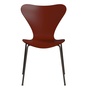 Fritz Hansen Series 7 Furnier lackiert Venetian Red 670, 43 cm , Brown Bronze 390