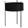 Woud Pidestall Planter Large Schwarz, Ø: 40 cm / H: 55 cm