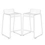 HAY Hee Bar Stool Weiss, H: 65 cm 