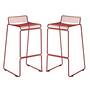 HAY Hee Bar Stool Rostrot, H: 75 cm 