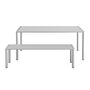 Embru Easy Aluminium Tisch Modell 1196 B: 240 cm / T: 90 cm, Aluminium farblos eloxiert