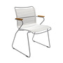 Houe 'Click' Stuhl mit niedriger Lehne mit Armlehne Muted White 25
