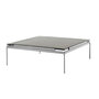 &Tradition Sett Coffee Table LN12 & LN13 Dark Chrome, B: 100 cm / T: 100 cm , Rauchglas