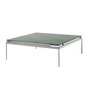&Tradition Sett Coffee Table LN12 & LN13 Dark Chrome, B: 100 cm / T: 100 cm , Verde Guatemala Marmor