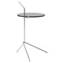 &Tradition Halten Side Table SH9 Edelstahl poliert, Rauchglas
