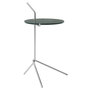 &Tradition Halten Side Table SH9 Edelstahl poliert, Verde Guatemala Marmor