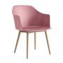 &Tradition Rely Dining Chair HW76 ungepolstert Soft Pink, Eiche lackiert