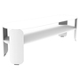 Fermob Bebop Niedriger Beistelltisch Weiss 01, B: 120 cm / T: 40 cm / H: 42 cm