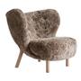 &Tradition Sessel 'Little Petra VB1' Eiche geölt, Sahara - Sheepskin