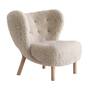 &Tradition Sessel 'Little Petra VB1' Eiche geölt, Moonlight - Sheepskin