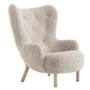 &Tradition Petra Lounge Chair VB3 Eiche geölt, Moonlight - Sheepskin