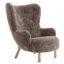 &Tradition Petra Lounge Chair VB3 Walnuss geölt, Moonlight - Sheepskin
