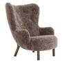 &Tradition Petra Lounge Chair VB3 Walnuss geölt, Sahara - Sheepskin