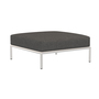 Houe LEVEL Ottoman Muted White 43, Dunkelgrau 98 - Sunbrella Basic