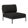 Houe Level Chair Dark Grey 51, Anthrazit 57 - Sunbrella Natte	