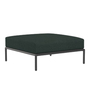 Houe Level 2 Ottoman Dark Grey 51, Alpine 44 - Sunbrella Heritage
