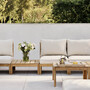 Skagerak by Fritz Hansen Tradition Lounge Table Teakholz unbehandelt, H: 40.5 cm
