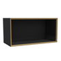 Müller Small Living Vertiko Regalmodul schmal Schwarz matt - HPL Beschichtung, Variante Fourteen