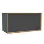 Müller Small Living Vertiko Regalmodul schmal Anthrazit - CPL Beschichtung, Variante Thirteen