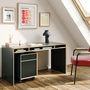 Müller Small Living Bridge Schreibtisch Schwarz matt - HPL Beschichtung