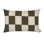 Ferm Living Fold Patchwork Cushion B: 60 cm / H: 40 cm, Dark Olive