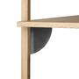 Ferm Living Sector Shelf Single B: 54 cm / T: 22.1 cm, Eiche / Messing