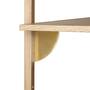Ferm Living Sector Shelf Single B: 54 cm / T: 22.1 cm, Eiche / Messing