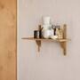 Ferm Living Sector Shelf Single B: 54 cm / T: 22.1 cm, Eiche / Messing