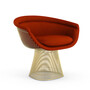 Knoll International Gold Lounge Chair 'Platner' Von Knoll International  Circa Red
