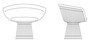 Gold Lounge Chair 'Platner' Von Knoll International