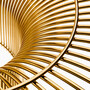 Gold Lounge Chair 'Platner' Von Knoll International