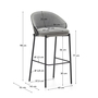 Eamy Barhocker H 77cm von Kave Home im 2er Set