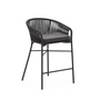 Yanet Outdoor Barhocker von Kave Home im 4er Set - Schwarz