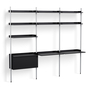 HAY Regalsystem Combination 13 - 3 Coloumn Pier von Hay PS Black , Clear